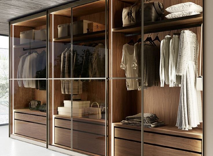 Emotion Up Wardrobe with Glass Up Sliding Doors